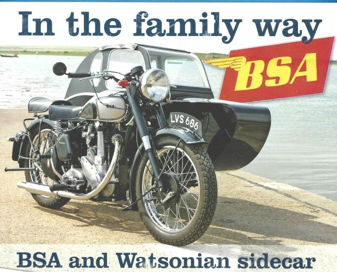 BSA Motorcycle and Sidecar